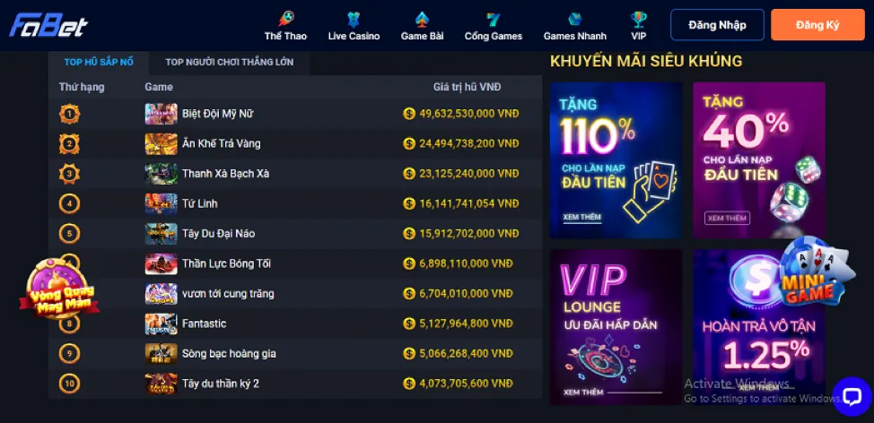 Ưu Đãi Độc Quyền Thể Thao bty522 win